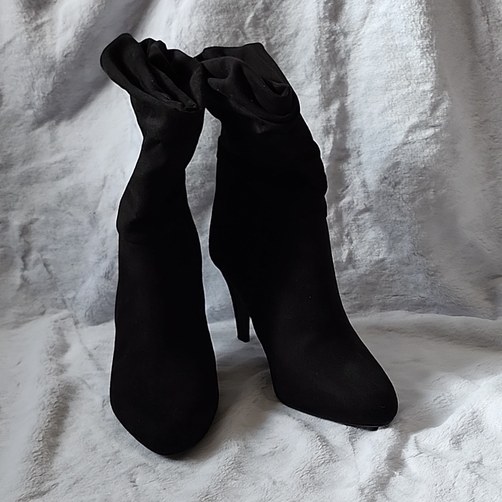 Chic Black High Heel Boots